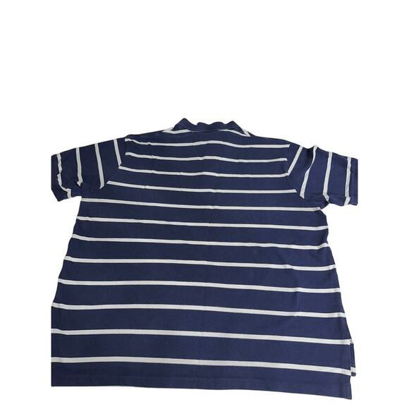 Polo Ralph Lauren Short Sleeve Shirt Navy White Stripe 2XB Classic Pony Logo - Picture 9 of 10